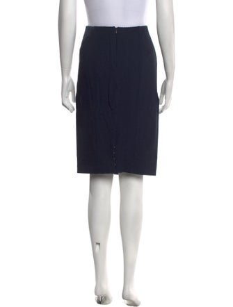 Nina Ricci Raw-Edge Trim Knee-Length Skirt