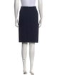 Nina Ricci Raw-Edge Trim Knee-Length Skirt