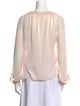 Nina Ricci Scoop Neck Long Sleeve Blouse