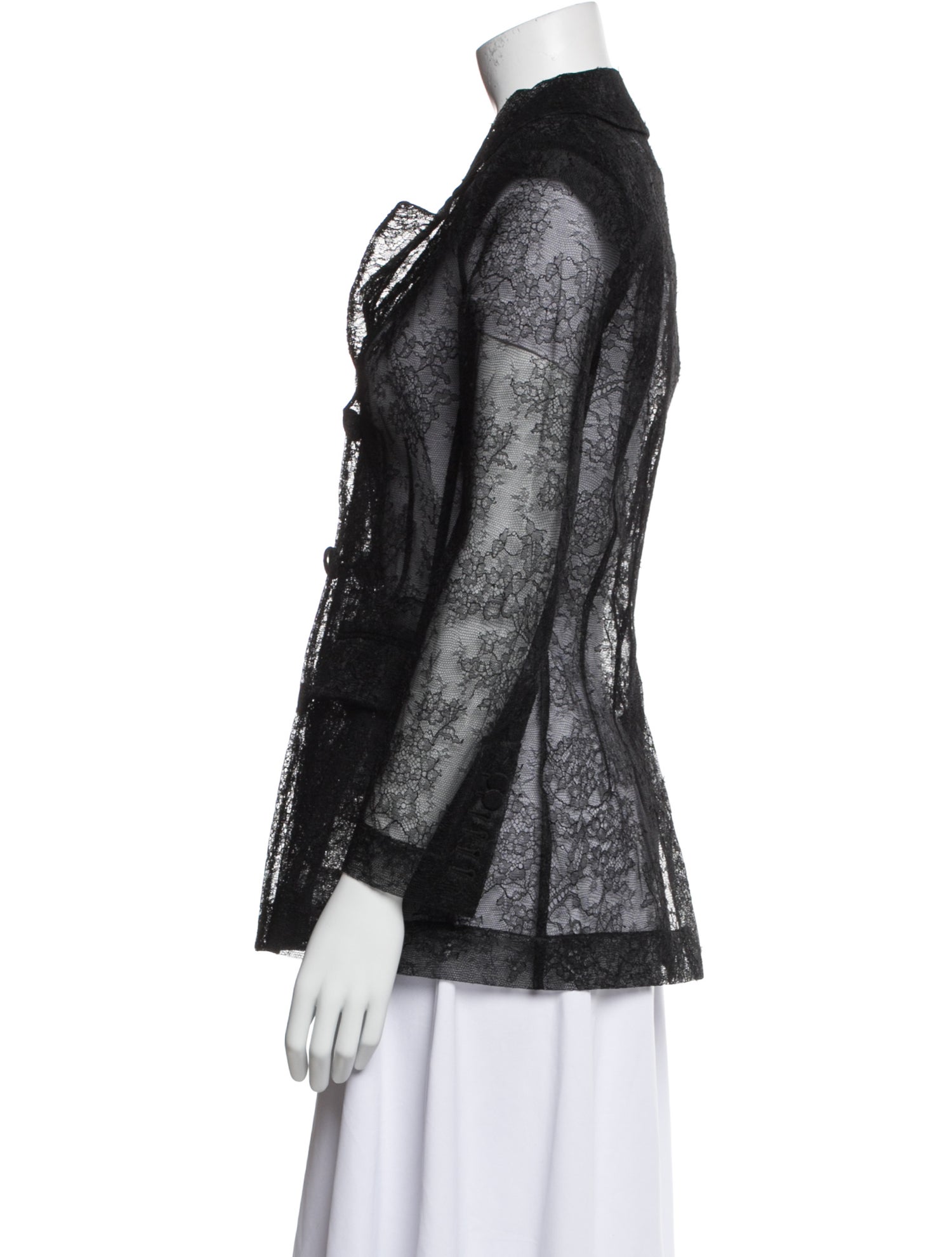 Nina Ricci Virgin Wool Lace Pattern Jacket