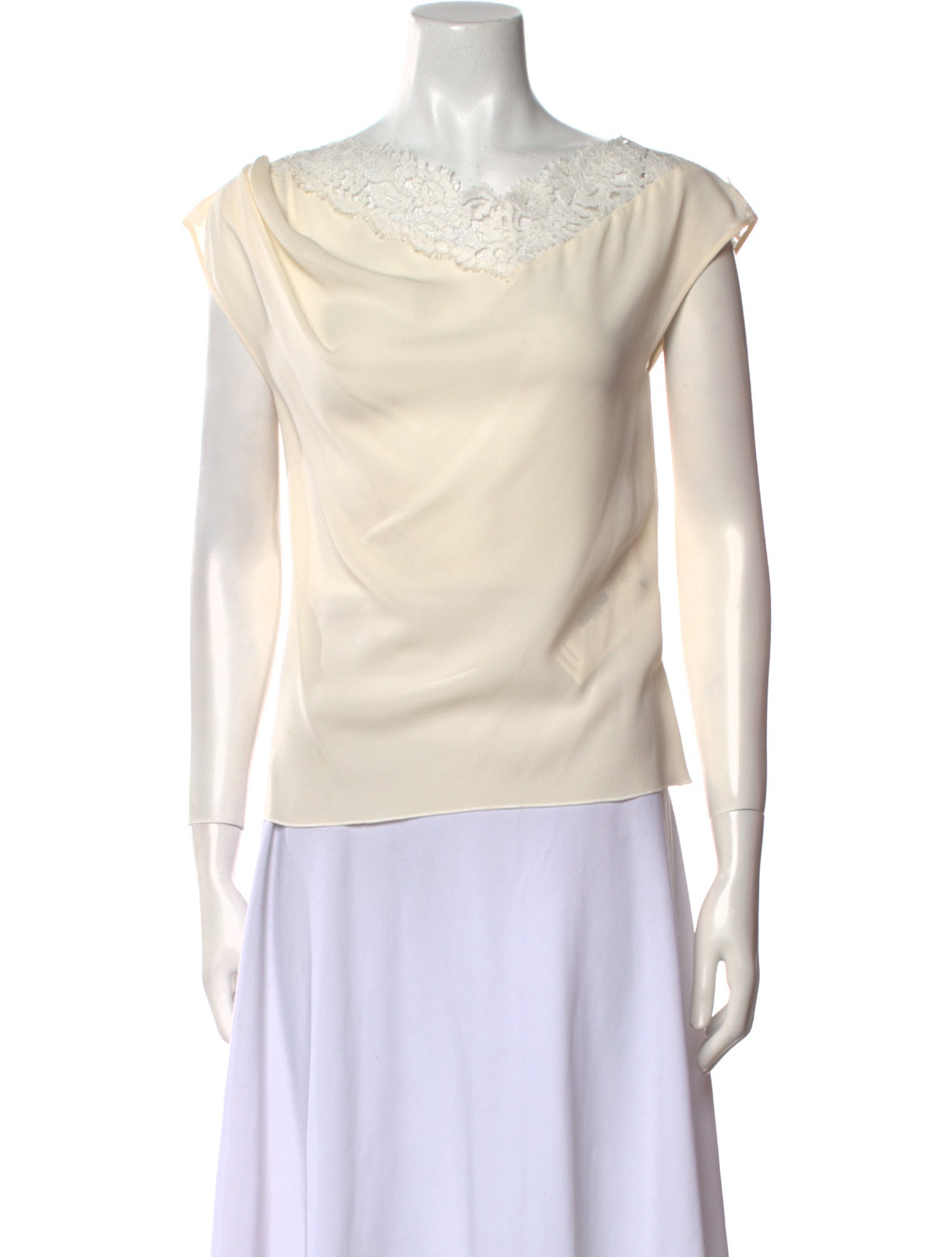Nina Ricci Silk Scoop Neck Top