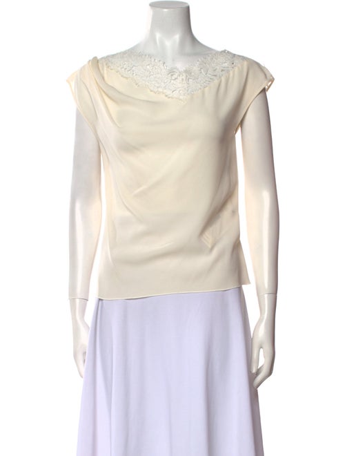 Nina Ricci Silk Scoop Neck Top