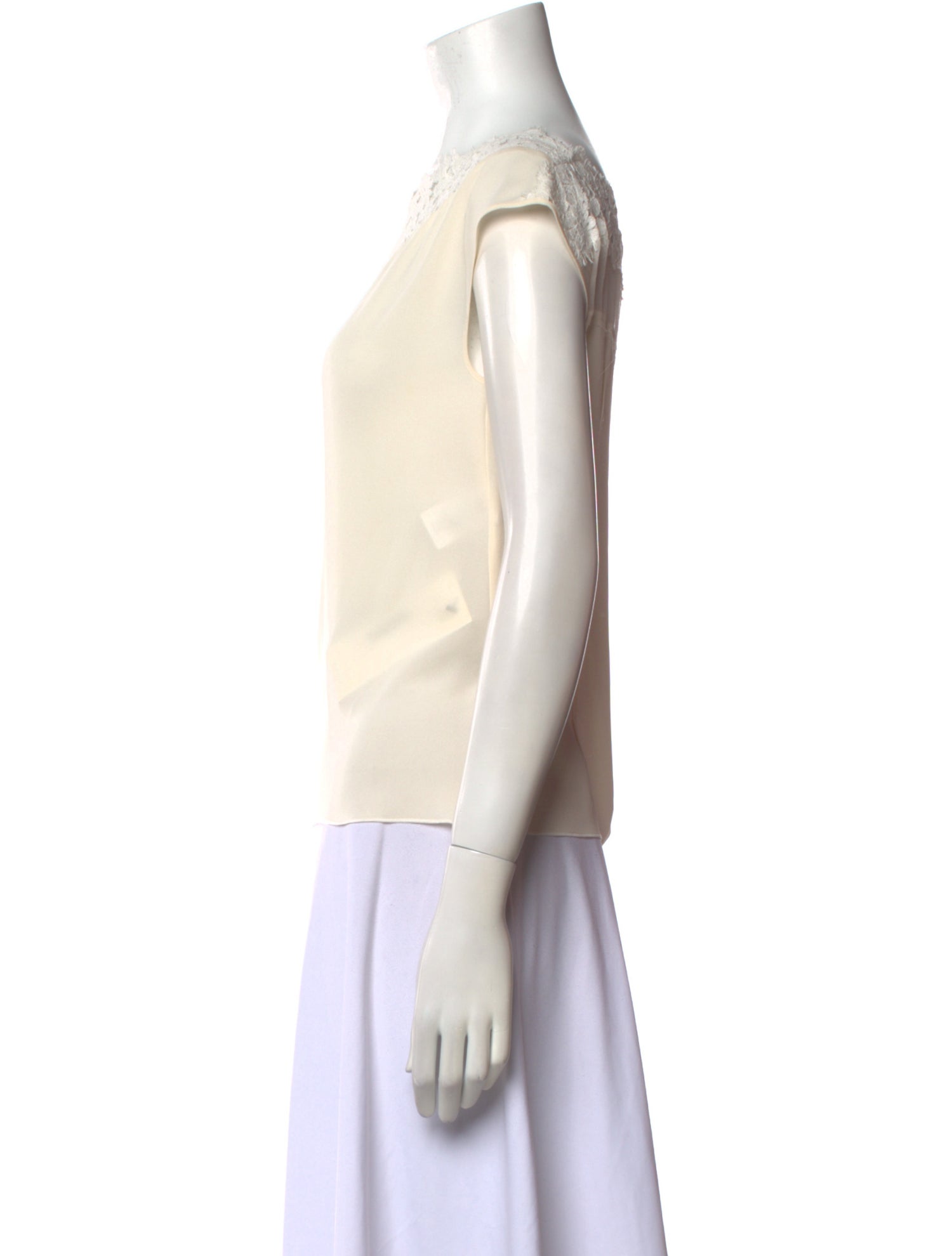 Nina Ricci Silk Scoop Neck Top