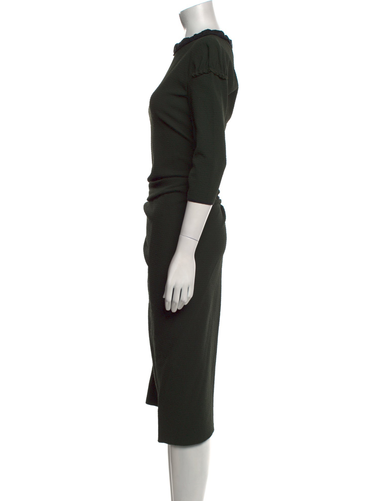 Nina Ricci Crew Neck Midi Length Dress