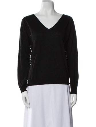 Nina Ricci Silk V-Neck Sweater
