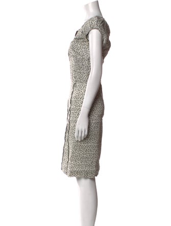Nina Ricci Linen Knee-Length Dress