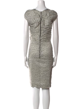 Nina Ricci Linen Knee-Length Dress