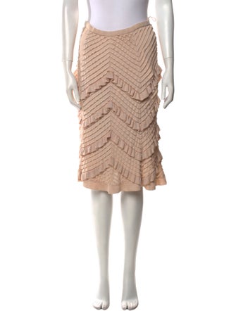 Nina Ricci Silk Knee-Length Skirt