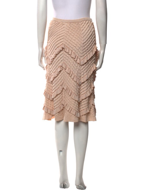 Nina Ricci Silk Knee-Length Skirt
