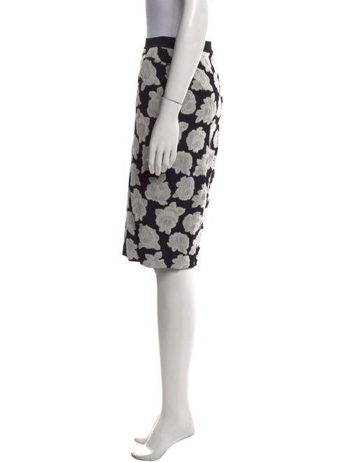 Nina Ricci Floral Print Knee-Length Skirt