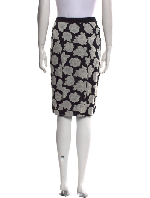 Nina Ricci Floral Print Knee-Length Skirt