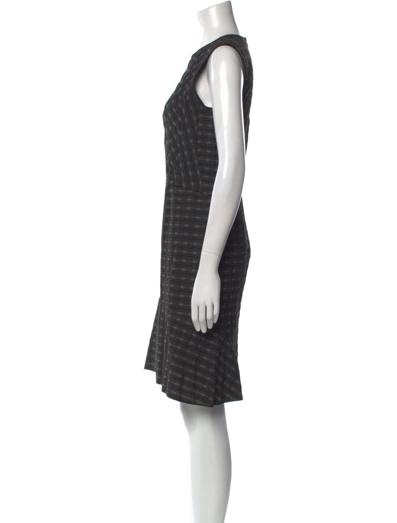 Nina Ricci Striped Knee-Length Dress