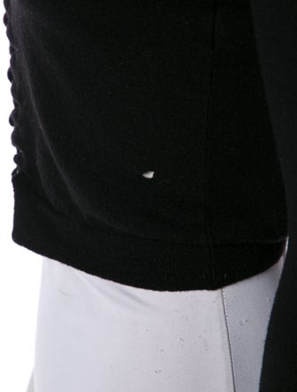 Nina Ricci V-Neck Three-Quarter Sleeve Crop Top