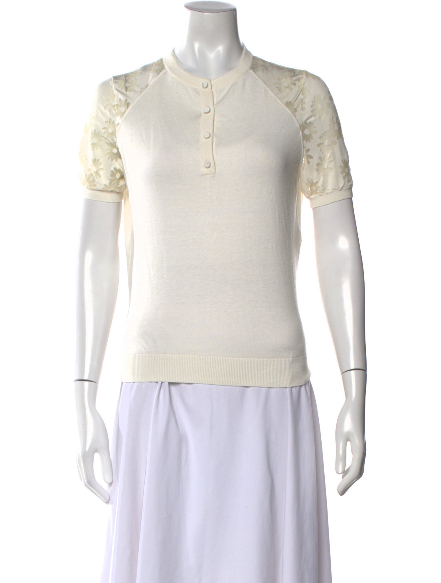 Nina Ricci Crew Neck Short Sleeve Top