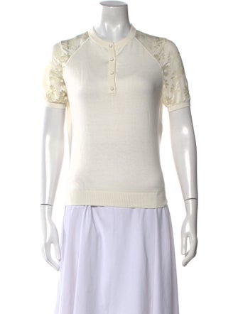 Nina Ricci Crew Neck Short Sleeve Top