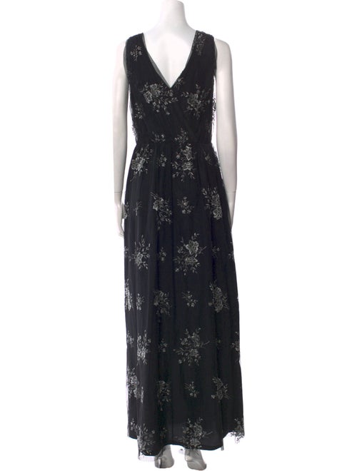 Nina Ricci Floral Print Long Dress