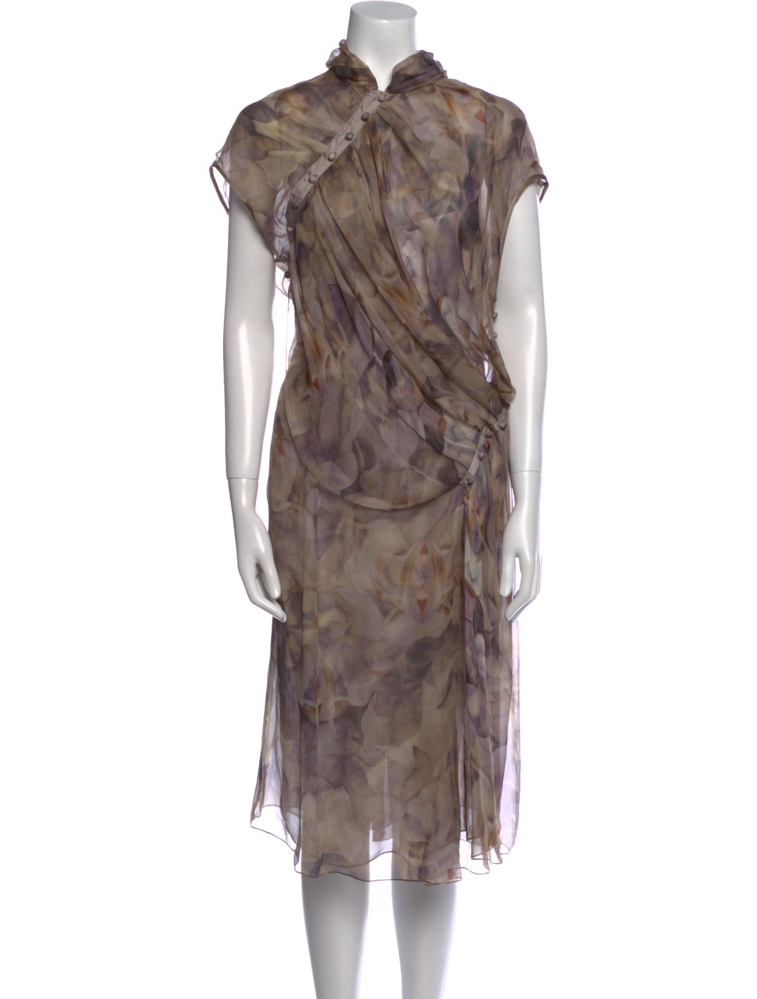 Nina Ricci Silk Midi Length Dress