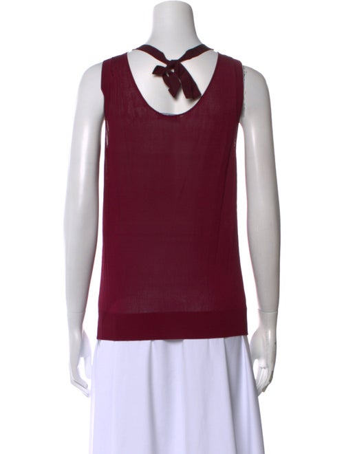 Nina Ricci Silk V-Neck Top