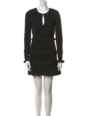 Nina Ricci Crew Neck Mini Dress