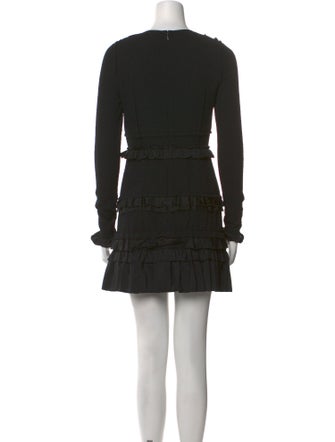 Nina Ricci Crew Neck Mini Dress
