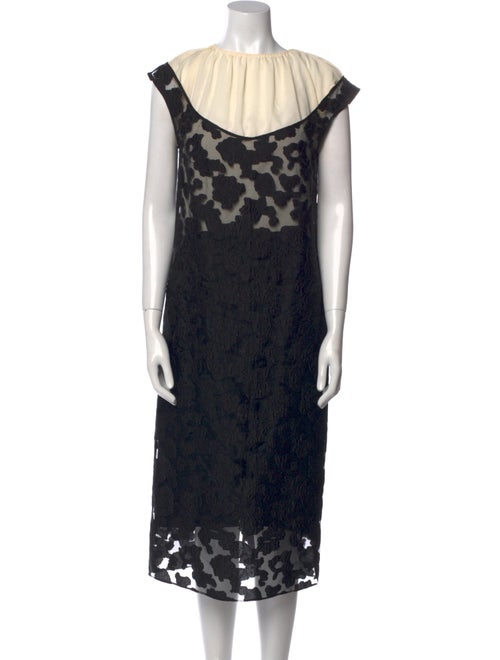 Nina Ricci Lace Pattern Midi Length Dress