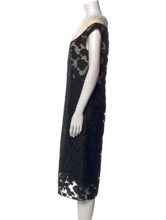 Nina Ricci Lace Pattern Midi Length Dress