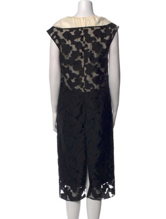Nina Ricci Lace Pattern Midi Length Dress