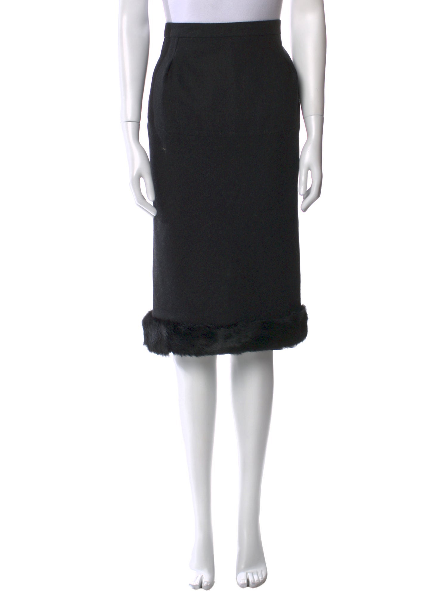 Nina Ricci Virgin Wool Knee-Length Skirt w/ Tags