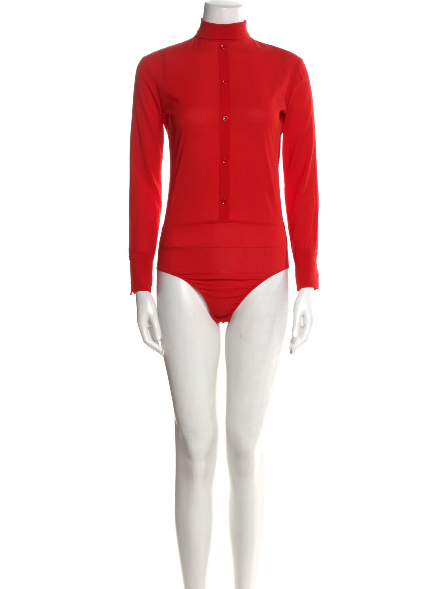 Nina Ricci Cashmere Mock Neck Bodysuit