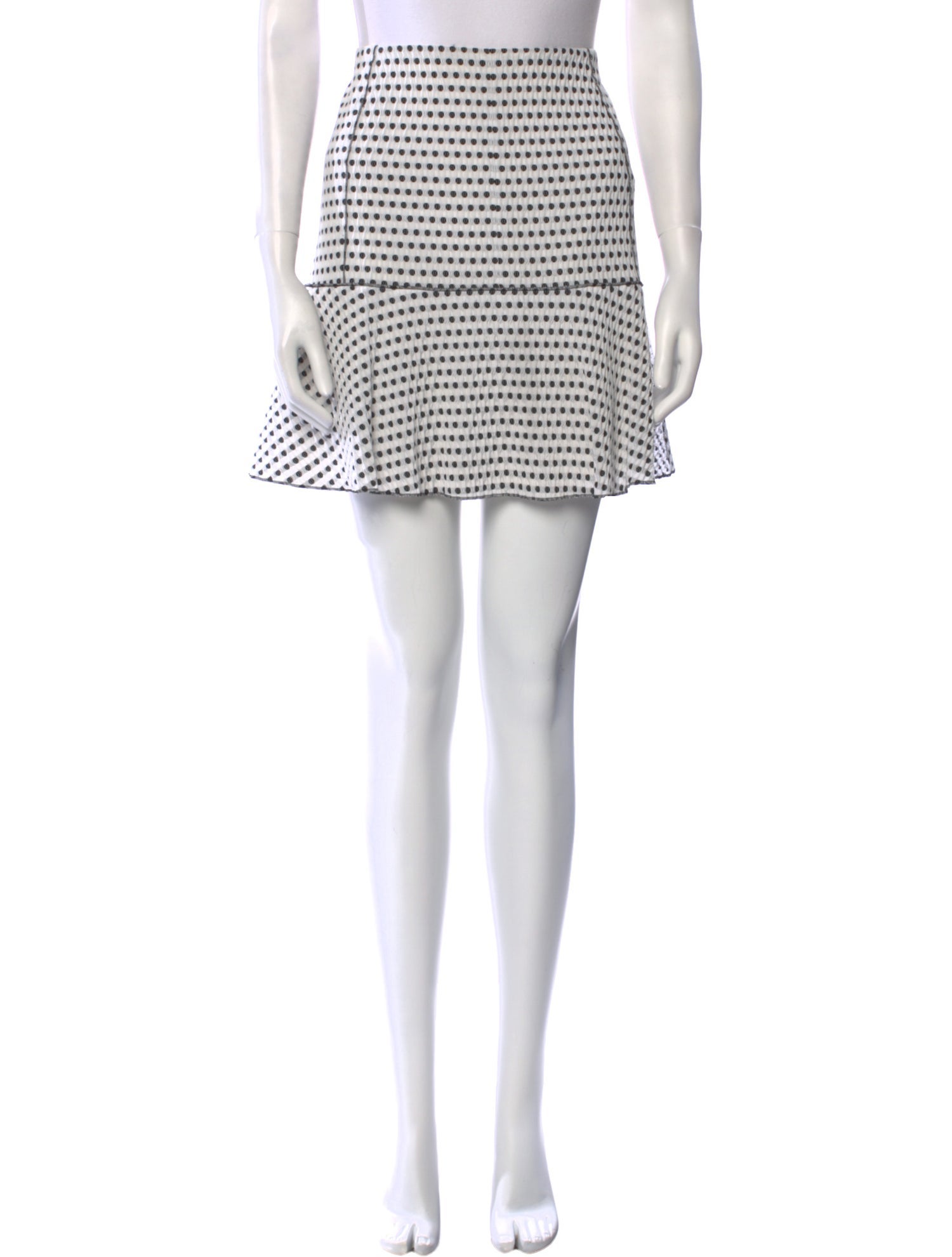 Nina Ricci Polka Dot Print Mini Skirt
