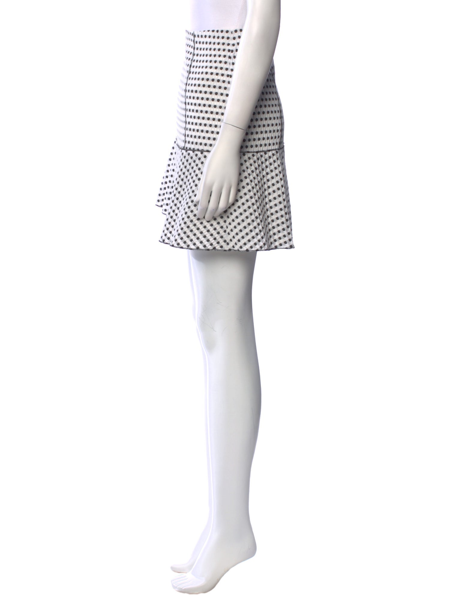 Nina Ricci Polka Dot Print Mini Skirt