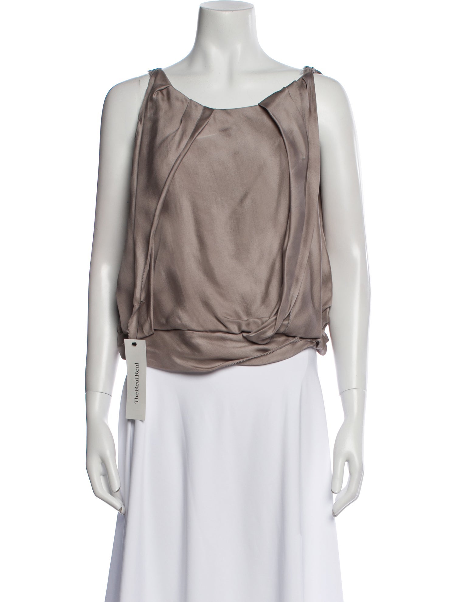 Nina Ricci Silk Scoop Neck Top