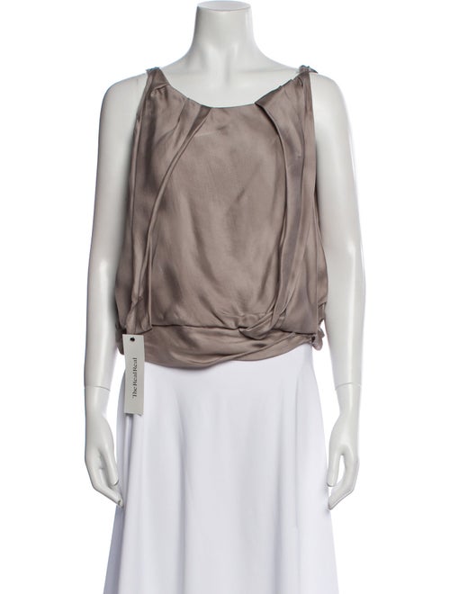 Nina Ricci Silk Scoop Neck Top