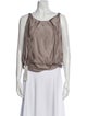 Nina Ricci Silk Scoop Neck Top