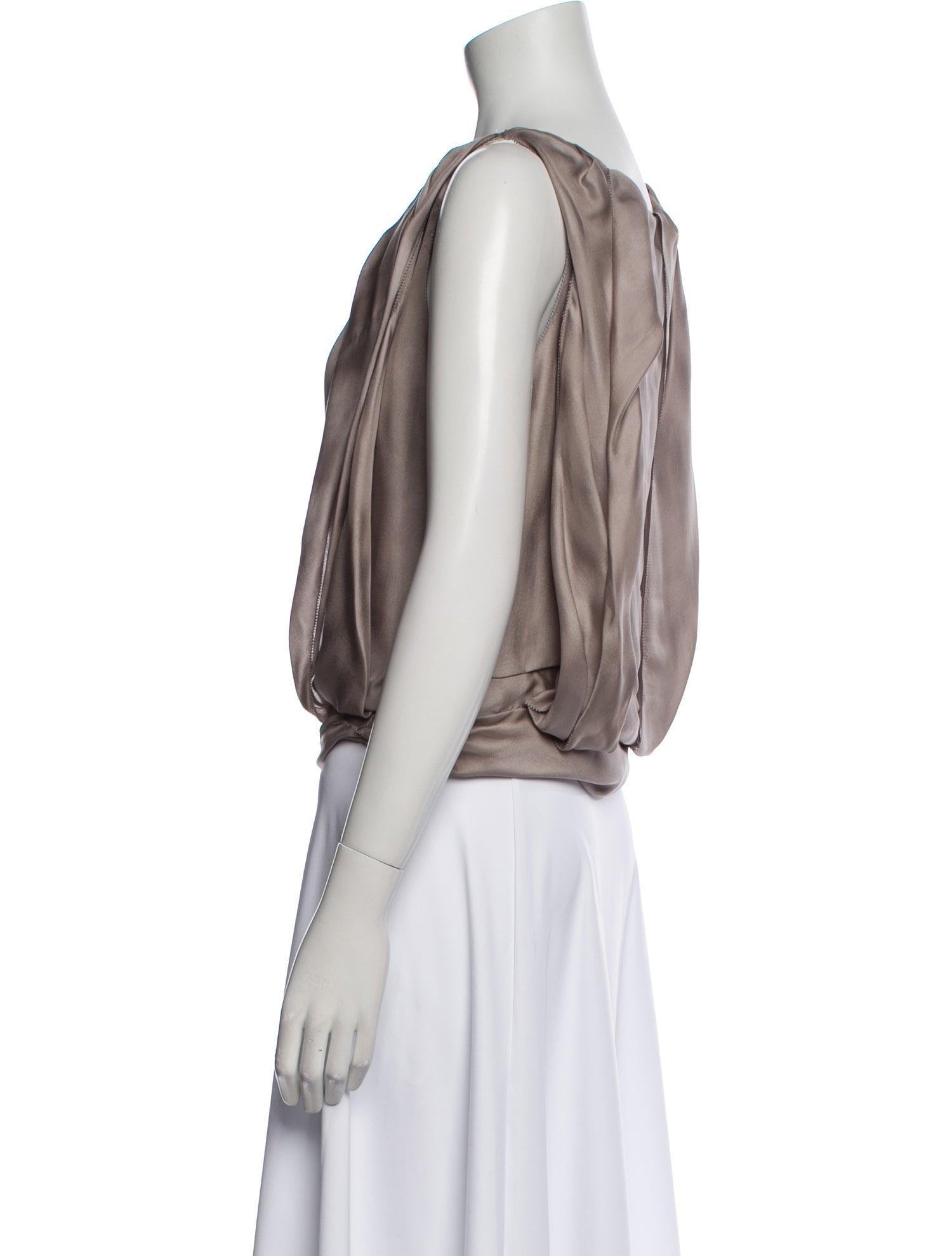 Nina Ricci Silk Scoop Neck Top