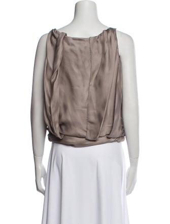 Nina Ricci Silk Scoop Neck Top