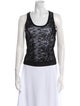 Nina Ricci Lace Pattern Scoop Neck Top