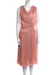 Nina Ricci Cowl Neck Midi Length Dress