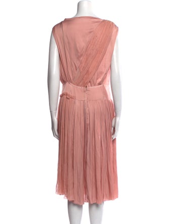 Nina Ricci Cowl Neck Midi Length Dress