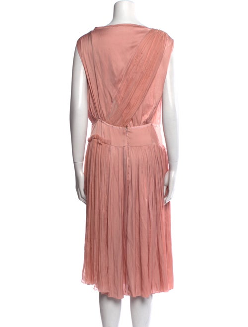 Nina Ricci Cowl Neck Midi Length Dress