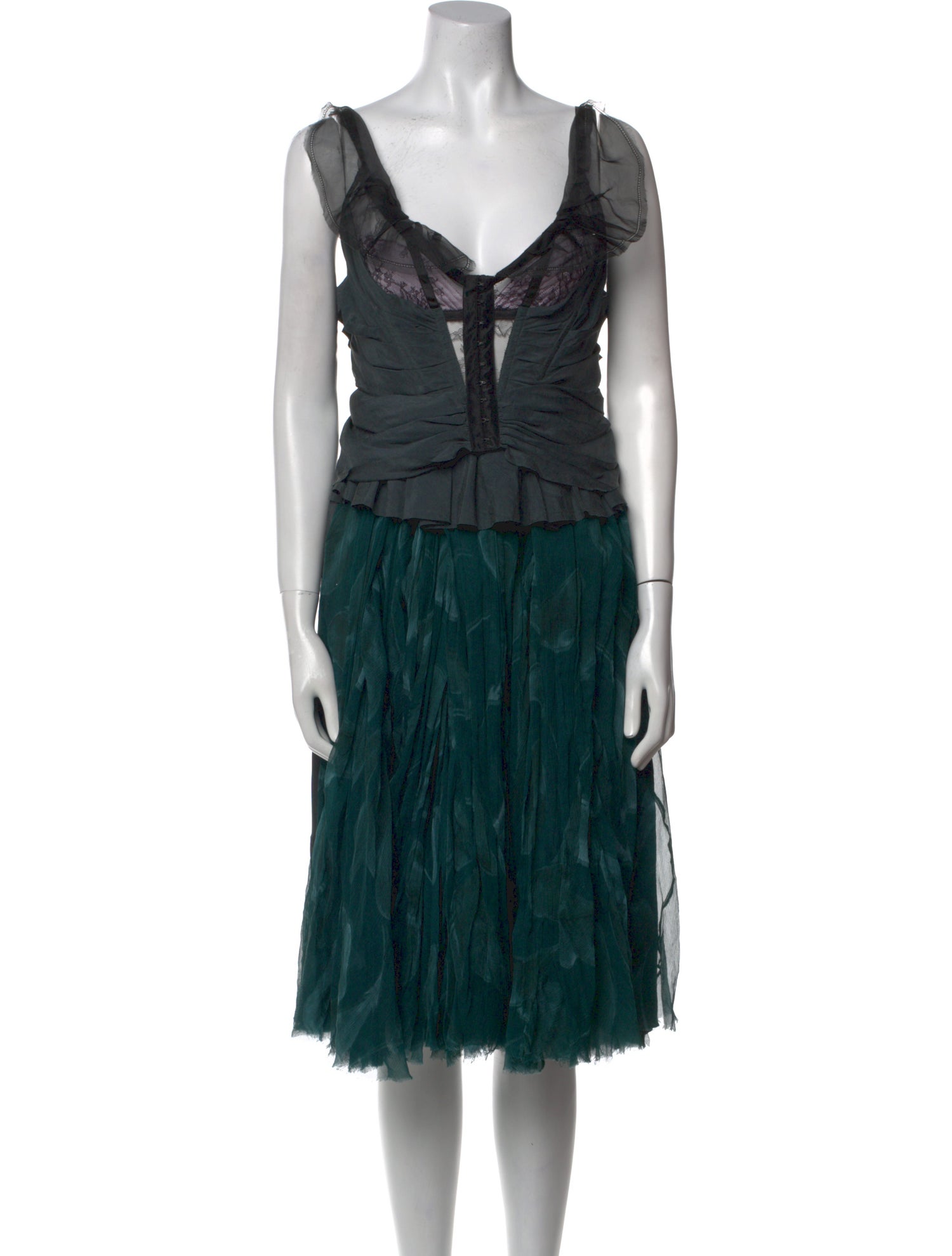 Nina Ricci Silk Midi Length Dress