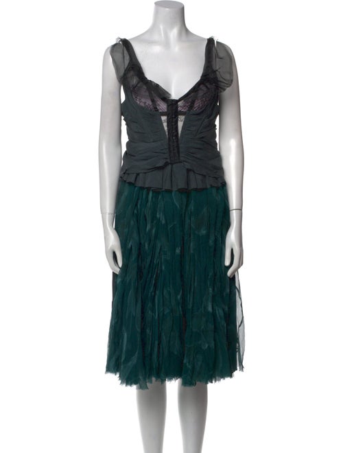 Nina Ricci Silk Midi Length Dress