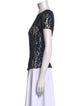 Nina Ricci Lace Pattern Crew Neck T-Shirt