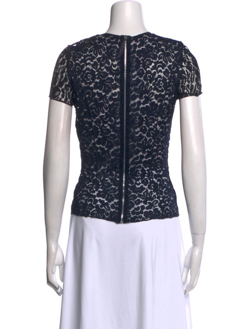 Nina Ricci Lace Pattern Crew Neck T-Shirt