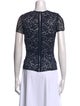Nina Ricci Lace Pattern Crew Neck T-Shirt