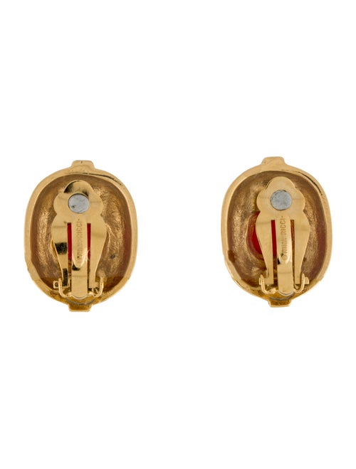 Nina Ricci Crystal Clip-On Earrings