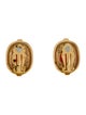Nina Ricci Crystal Clip-On Earrings
