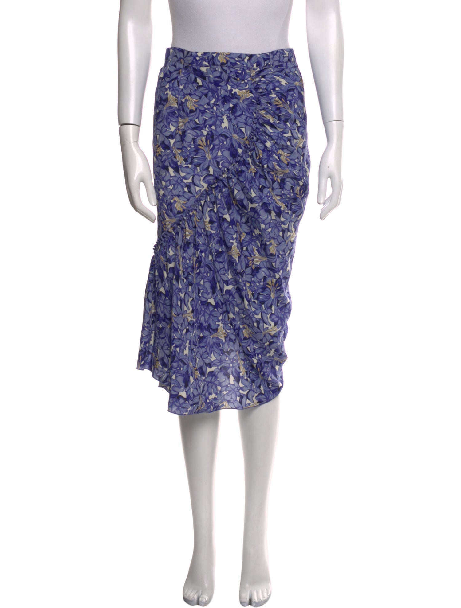 Nina Ricci Silk Knee-Length Skirt