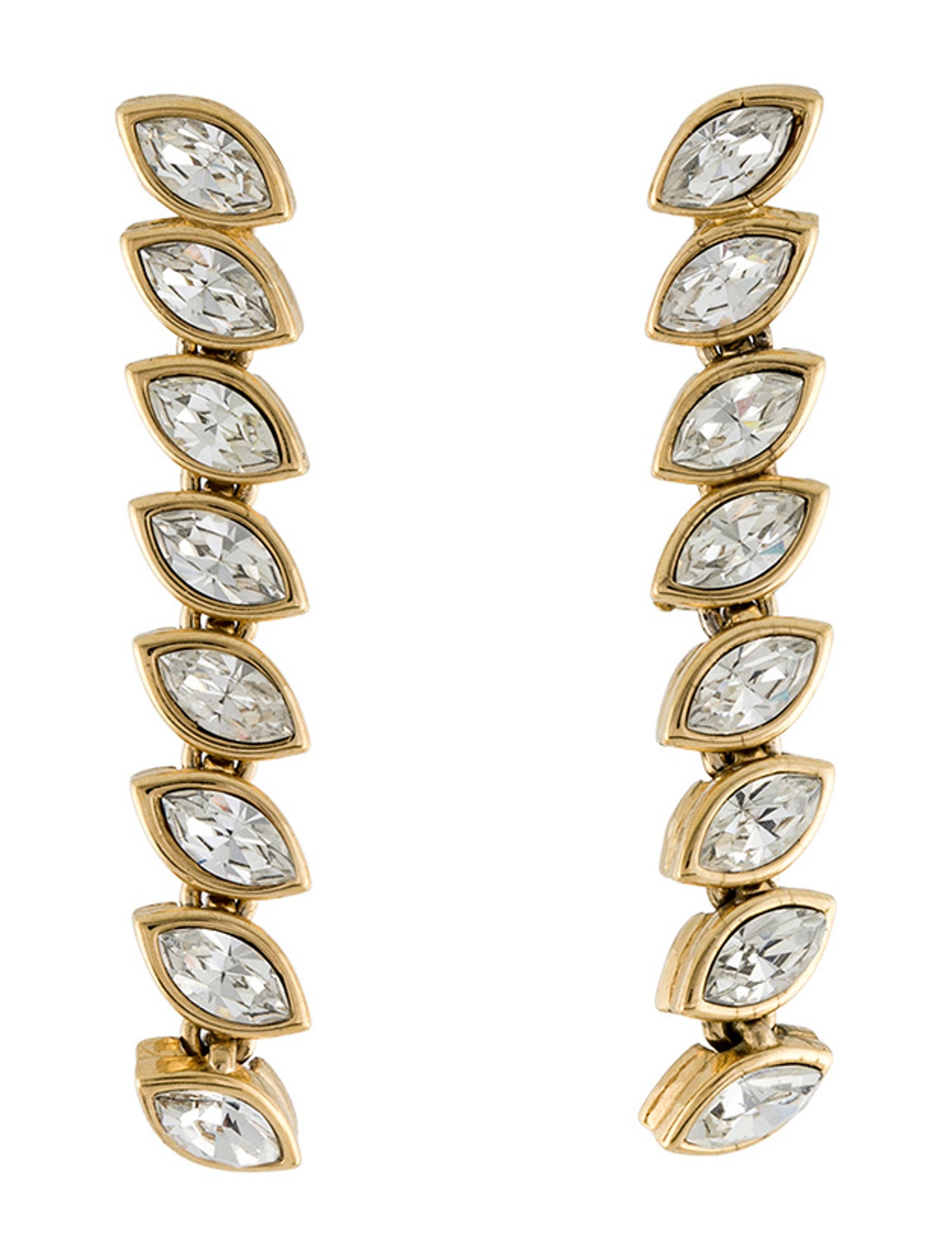 Nina Ricci Crystal Drop Earrings