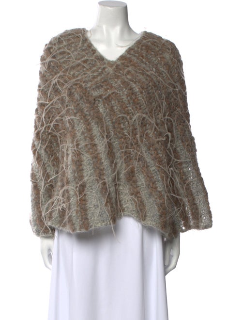 Nina Ricci Alpaca Animal Print Sweater